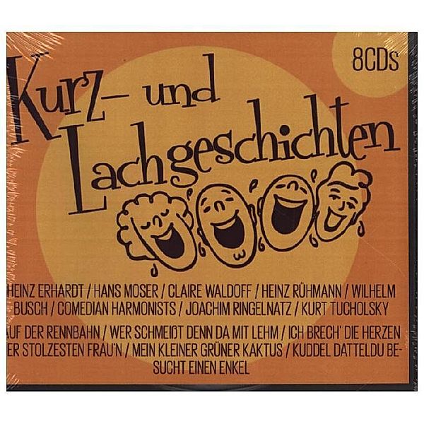 Kurz- und Lachgeschichten,8 Audio-CD, Morgenstern-Ringelnatz-Tucholsky-Busch