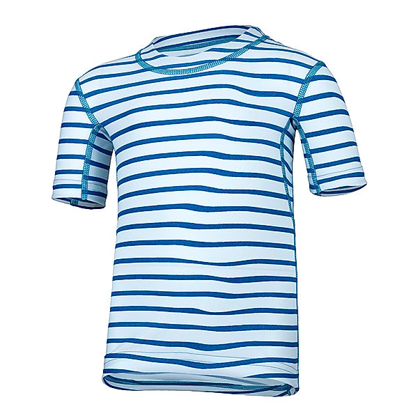 Hyphen Kurzarm-Badeshirt BABZ – STRIPED CAPRI in blau/weiß