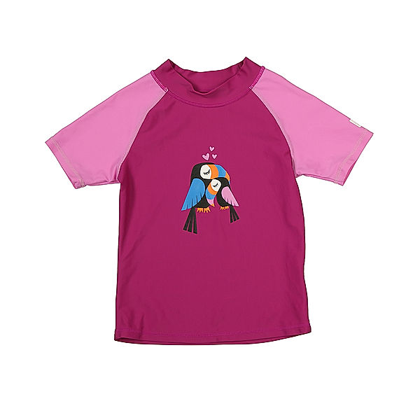 Color Kids Kurzarm-Badeshirt ELINE in lila/rosa