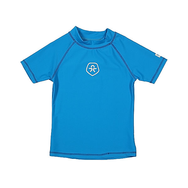 Color Kids Kurzarm-Badeshirt TIMON in ultrablue