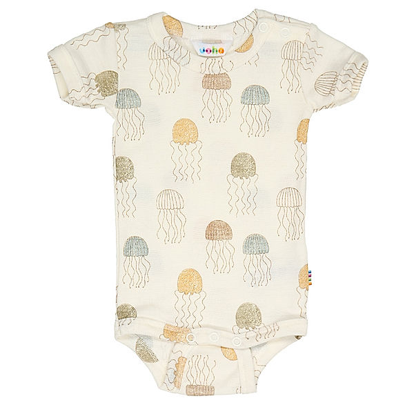 Joha Kurzarm-Body JELLYFISH – WOOL&SILK in offwhite