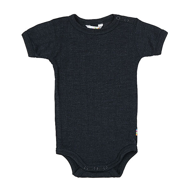 Joha Kurzarm-Body SOFT mit Wolle und Seide in navy