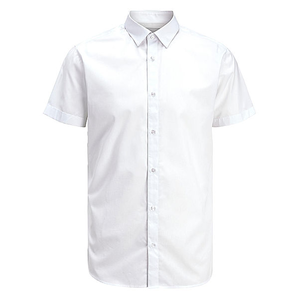 JACK & JONES Kurzarm-Hemd JJJOE PLAIN in white