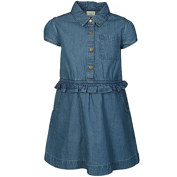 EN FANT Kurzarm-Kleid CHAMBRAY in denim