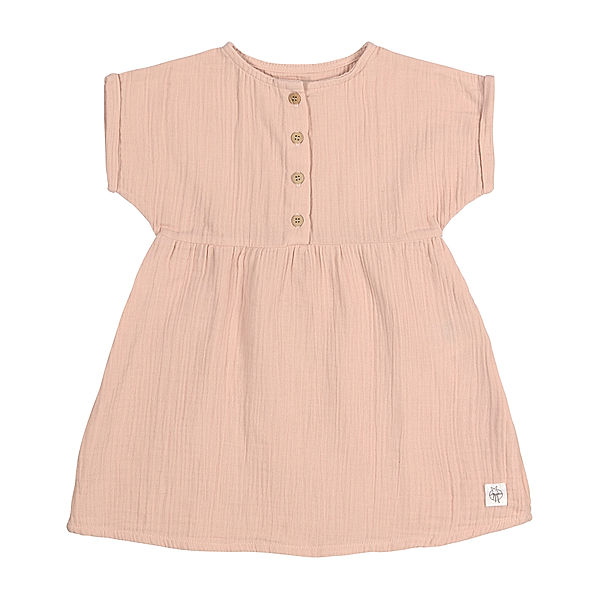 LÄSSIG Kurzarm-Kleid COZY MUSLIN in powder pink