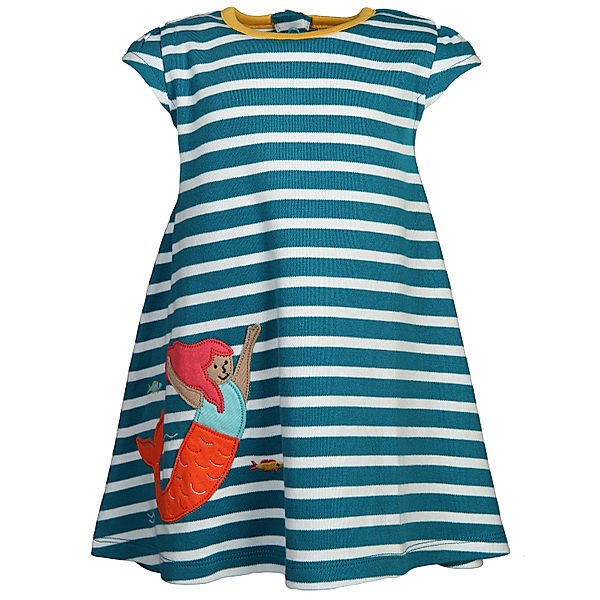 frugi Kurzarm-Kleid GIANNA - MERMAID in blau