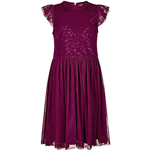 happy girls Kurzarm-Kleid GLAM in berry