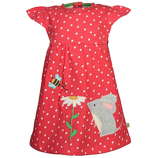 frugi Kurzarm-Kleid LITTLE LOLA - MOUSE in watermelon