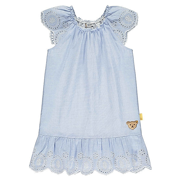 Steiff Kurzarm-Kleid MINI GIRLS – HELLO SUMMER in hellblau