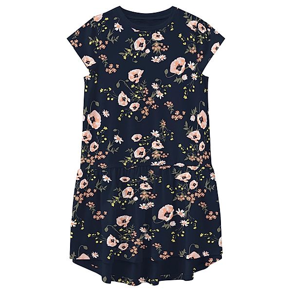 name it Kurzarm-Kleid NKFVIGGA – BIG FLOWERS in dark sapphire