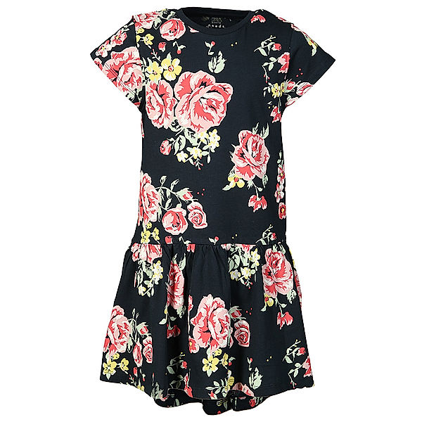 name it Kurzarm-Kleid NKFVIGGA – BIG FLOWERS in dunkelblau