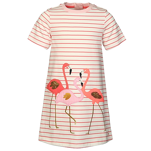 Tom Joule® Kurzarm-Kleid ROSALEE – FLAMINGO gestreift in pink