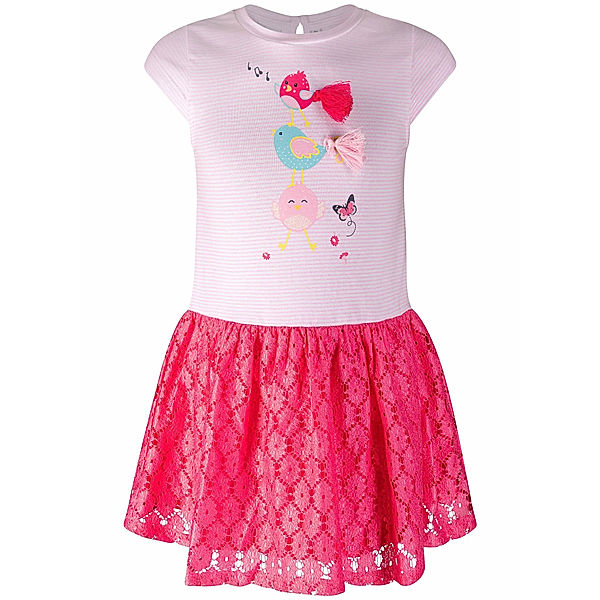 happy girls Kurzarm-Kleid SINGING BIRD in pink