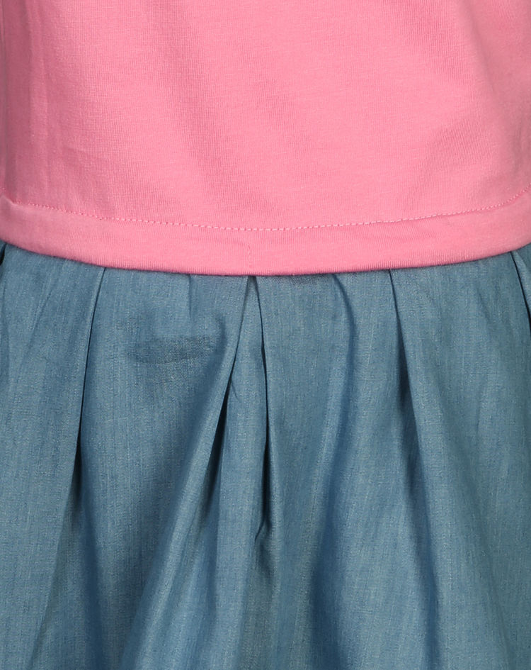 Kurzarm-Kleid WILD in rosa blau jetzt bei Weltbild.de bestellen