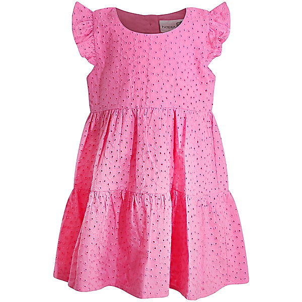 happy girls Kurzarmkleid DOTS mit Lochspitze in light pink