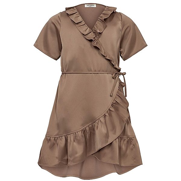 Sofie Schnoor Kurzarmkleid RÜSCHEN in cashew brown