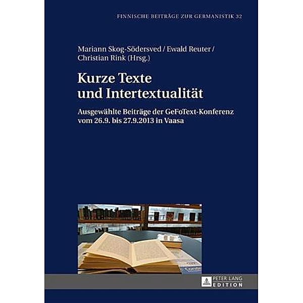 Kurze Texte und Intertextualitaet