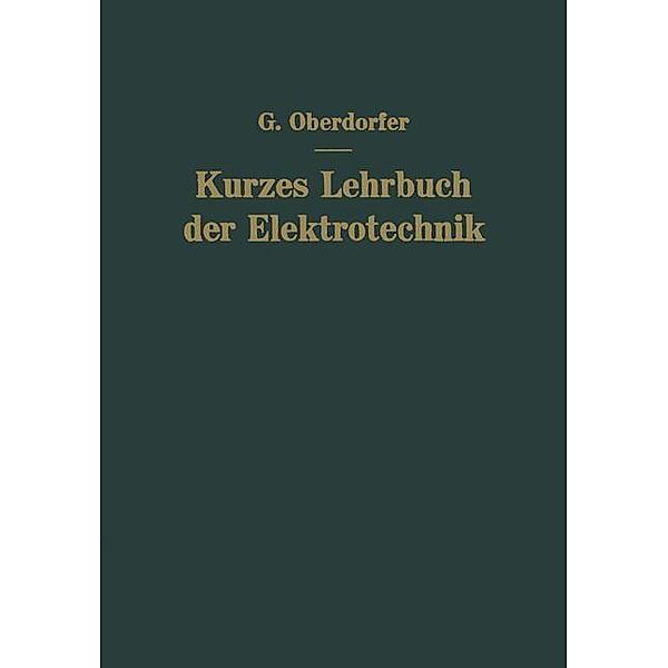 Kurzes Lehrbuch der Elektrotechnik, Günther Oberdorfer