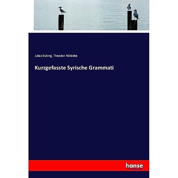 Kurzgefasste Syrische Grammati, Theodor Nöldeke, Julius Euting