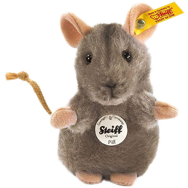 Steiff Kuschel-Maus Piff (10 cm) in grau