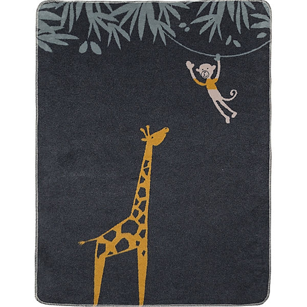 David Fussenegger Kuscheldecke MAJA - GIRAFFE (75x100) in grau