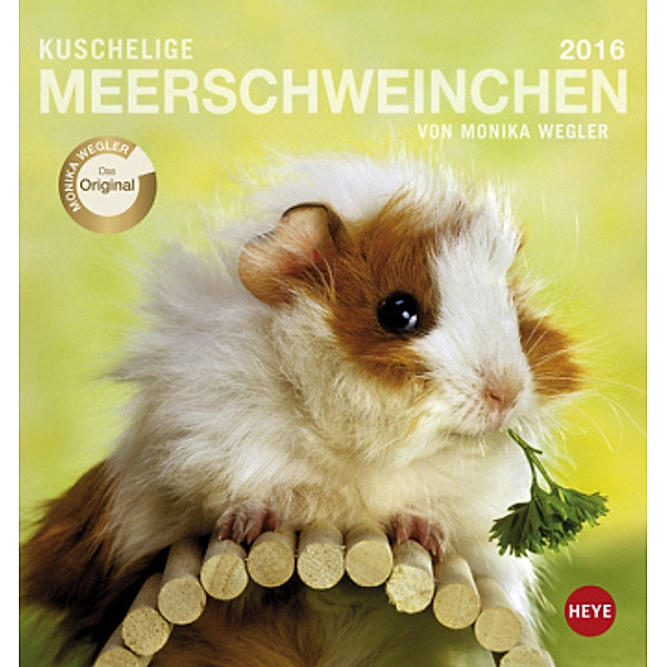 Kuschelige Meerschweinchen Postkartenkalender 2016, Monika Wegler