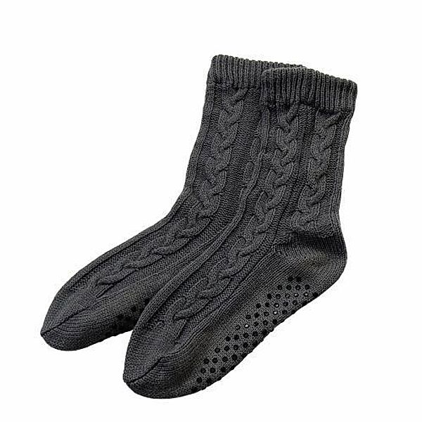 Kuschelsocken, grau, Gr. 40/41