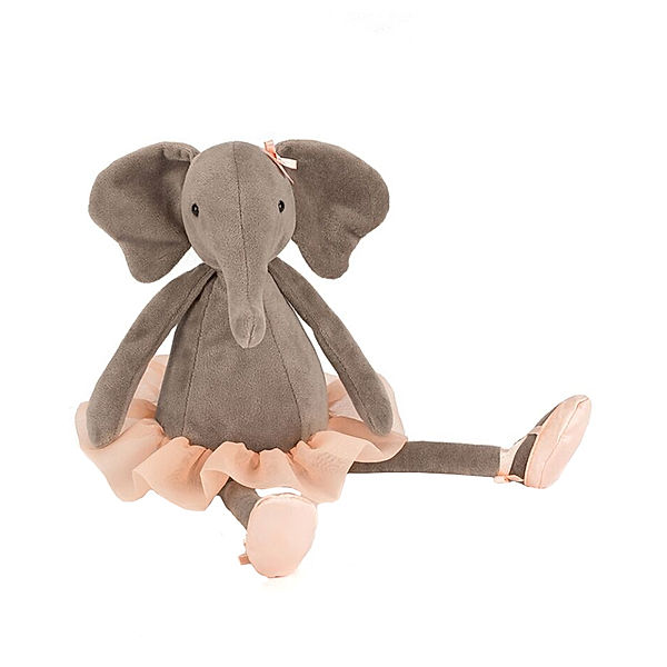 Jellycat Kuscheltier DANCING DARCEY ELEPHANT (33cm) in grau, rosa