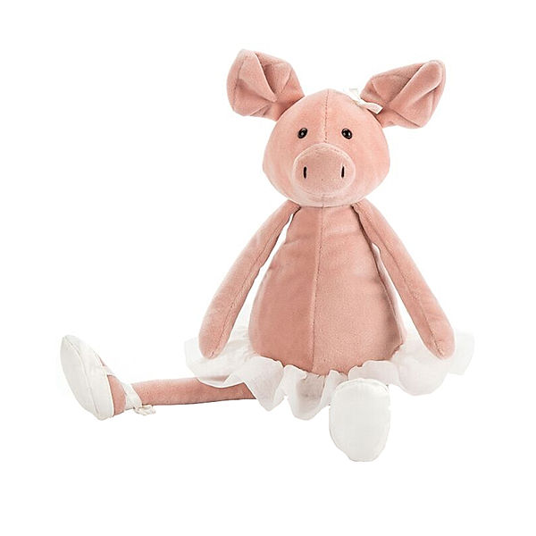 Jellycat Kuscheltier DANCING DARCEY PIGLET (33cm) in rosa, weiss