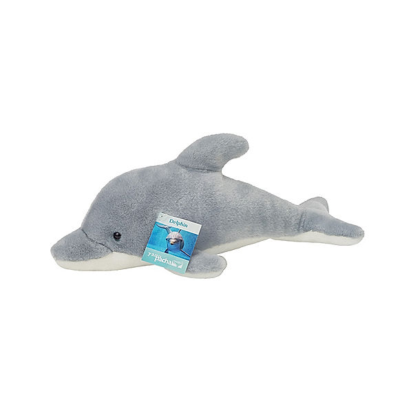 Hermann Teddy Kuscheltier DELPHIN (35 cm) in blaugrau