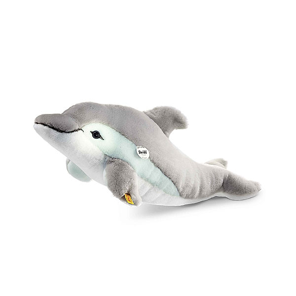 Steiff Kuscheltier DELPHIN CAPPY (35cm) in grau/weiß