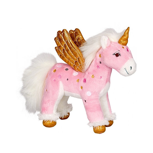 Die Spiegelburg Kuscheltier EINHORN BLINKI (27 cm) in rosa