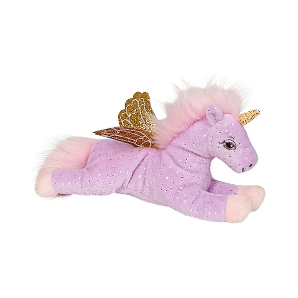 Die Spiegelburg Kuscheltier EINHORN PARADIES - GLITZER BEANIE EINHORN (15cm) in lila