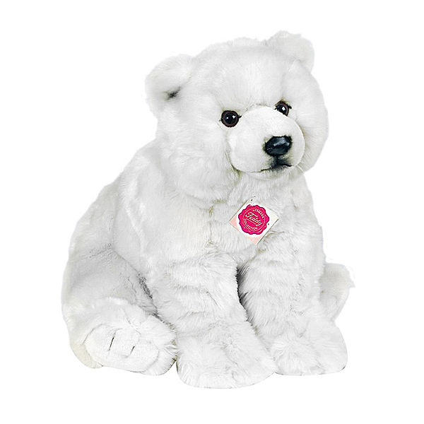 Hermann Teddy Kuscheltier EISBÄR (50cm) sitzend in weiss