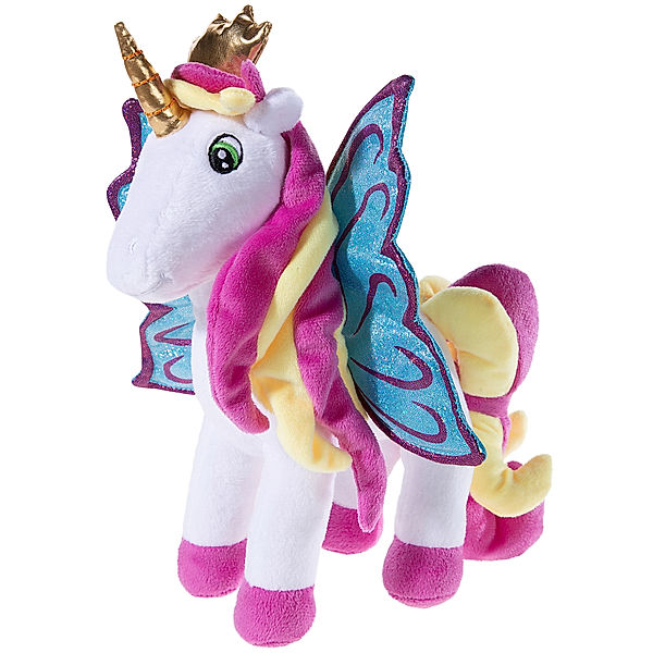 Heunec Kuscheltier GALUPY UNICORN - EMILY (25cm) in weiss/bunt