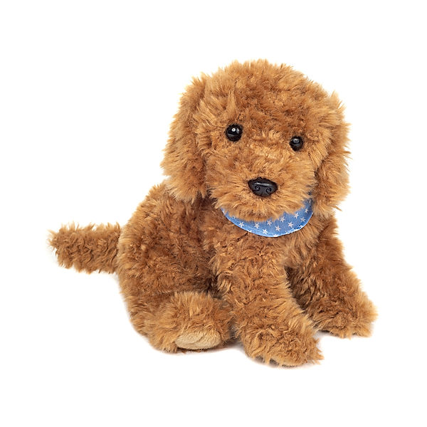 Hermann Teddy Kuscheltier GOLDENDOODLE sitzend (30cm) in braun