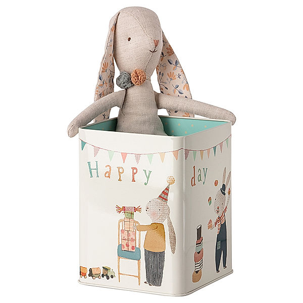 Maileg Kuscheltier HAPPY DAY – MEDIUM BUNNY (26cm) in Box