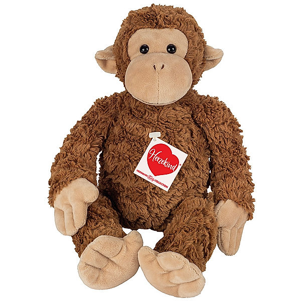 Hermann Teddy Kuscheltier HERZEKIND ÄFFCHEN YOYO (39cm) in braun