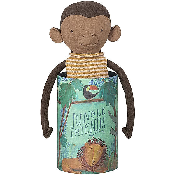 Maileg Kuscheltier JUNGLE FRIENDS - MONKEY (38 cm) in braun