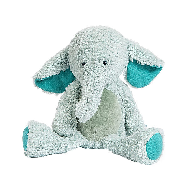 Moulin Roty Kuscheltier KLEINER ELEFANT (28cm) mit Leinen