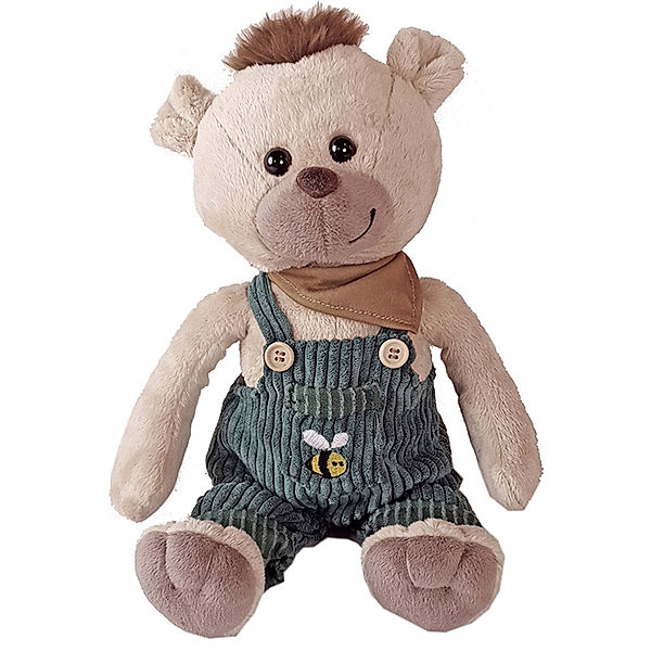 Heunec Kuscheltier LATZHOSEN GANG - BÄR HUGO HONIG (35cm)