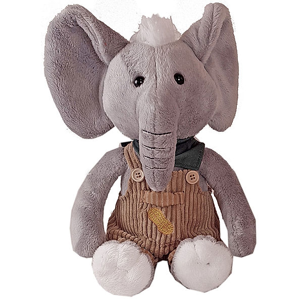 Heunec Kuscheltier LATZHOSEN GANG - ELEFANT EDDI ERDNUSS (35cm)