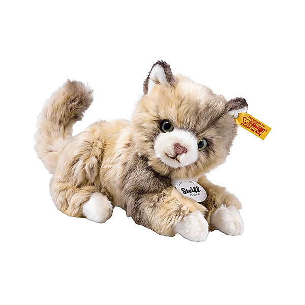 Steiff Kuscheltier LUCY KATZE (18cm) in braun