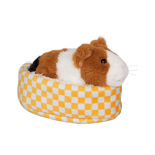 Die Spiegelburg Kuscheltier LUSTIGE TIERPARADE - MEERSCHWEINCHEN LOLA im Korb (13cm)