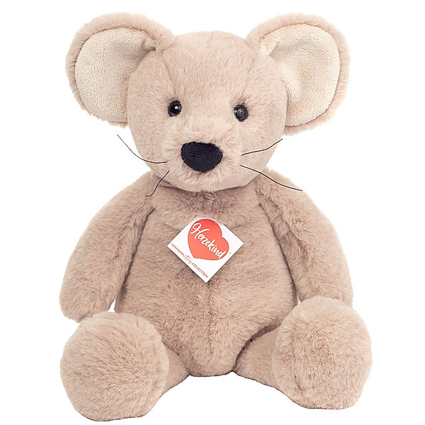 Hermann Teddy Kuscheltier MAUS MABEL (32cm) in beige