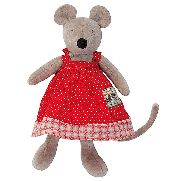 Moulin Roty Kuscheltier MAUS NINI (20 cm) in grau