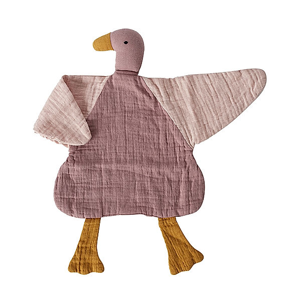 OrganicEra Kuscheltier MUSLIN DUCK in dusty rose