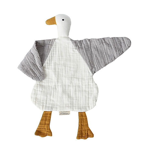 OrganicEra Kuscheltier MUSLIN DUCK in white