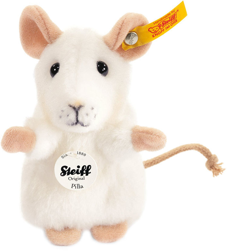 Kuscheltier PILLA Maus 10 cm in weiß kaufen | tausendkind.de