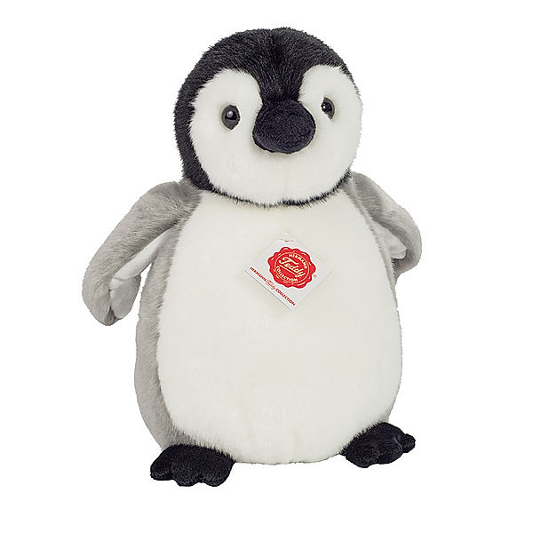 Hermann Teddy Kuscheltier PINGUIN (24 cm) in grau/weiß